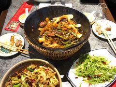 排骨豆角卷子-华盛园卷子王农家菜水库鱼