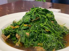 蚌肉金花菜-祥记·非遗传承·苏帮菜(苏锦店)
