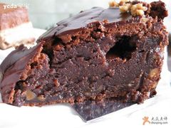 巧克力核桃布朗尼~-榖屋house of flour(张江首店)