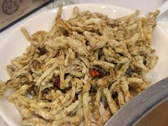 干炸茶树菇-老四川平头酸菜鱼(衙前店)