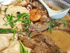 -东来菜馆•手抓海鲜家常菜•海鲜锅贴(鸽子窝店)