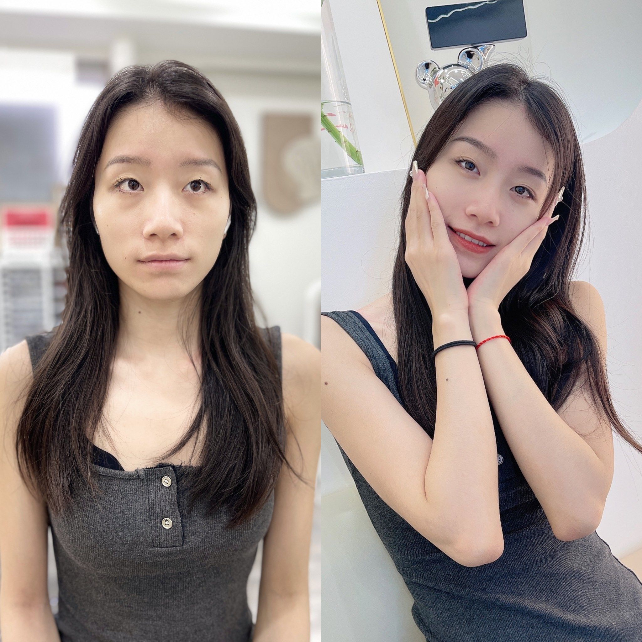 眉眼唇设计前后对比