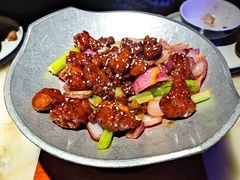 蒜香蜜汁排骨-绿茶餐厅(松江万达店)