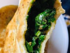 手工猪肉韭菜馅饼-孟记粥铺·家常菜·烧烤·粥(亚运村店)