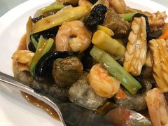 三鲜焖子-小船渔村•大连菜•大连焖鱼(明泽街店)