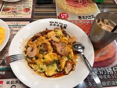 虾仁叉烧双拼滑蛋饭-旺记冰室(九龙中心大厦店)