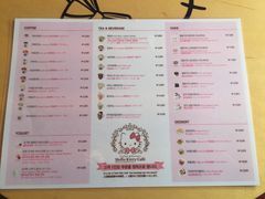 菜单-Hello Kitty Cafe(弘大店)