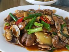 姜葱炒花甲-田源农家饭店·窑鸡王·海鲜(东部湾·融创店)