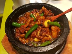 石锅杭椒牛蛙-桂满陇天书(南京德基旗舰店)