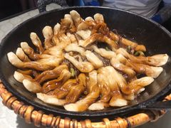 排骨豆角卷子-华盛园卷子王农家菜水库鱼