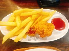 炸鸡配薯条-Kpasta韩式意大利面