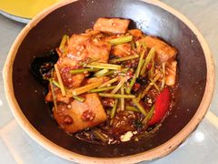 石锅包浆豆腐-石羊农庄