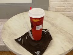 草莓柠檬奶绿-眷茶(大卫城10楼店)