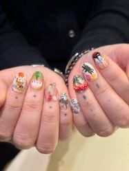 -复古绿·少女主题美甲美睫