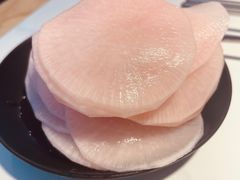 腌萝卜片-猪啊牛呀羊啊铜盘烤肉(正大广场店)