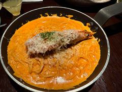 辣奶油佐大虾意面-Fuzzy Bistro 浮几韩餐·茶酒馆