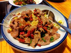 汆水牛肉-九道菜有鸡鱼头(石鼓路店)