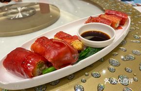 Red Rice Crispy Seafood Sausage