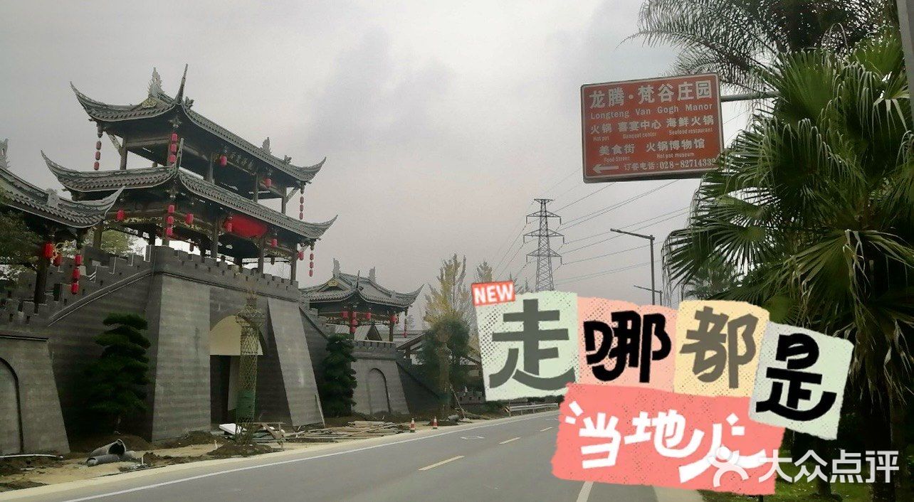 夜幕下的龙影-火锅城！