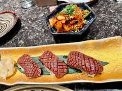 炙烤霜降牛肉握寿司-老乾杯和牛烧肉(王府中环店)
