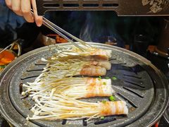 金针菇五花肉-九田家黑牛烤肉料理(宽城万达店)