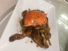 梭子蟹炒年糕-古越人家·湖光山色