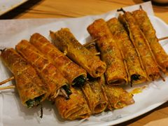 烤豆腐皮卷菜-丁虎子烤肉(国道二店)