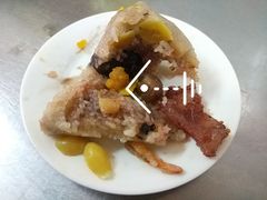 糯米不熟猪肉有毛粽子-老妈宫粽球