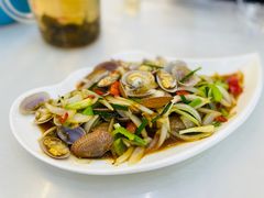 姜葱炒花甲-覃记海鲜美食餐厅