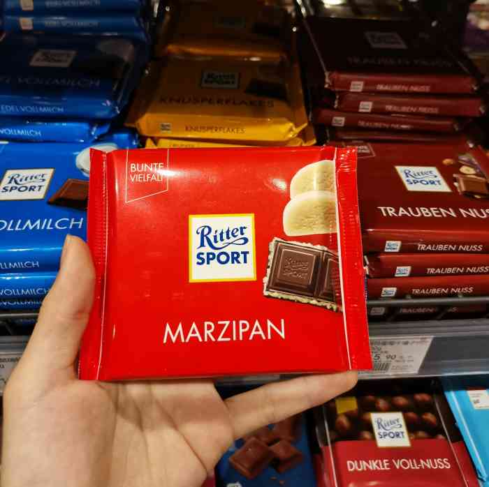 打分 ritter sport的巧克力聽說是世界上最解壓的chocolate,愛了