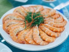 白灼鲜海虾-海上渔村食府海鲜餐厅