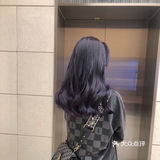   低调欧美风深葡萄紫  不漂发也可以美美哒 
