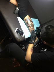 纹身场景-木子·纹身店TATTOO穿孔·洗纹身