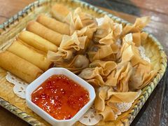 炸牛奶拼炸云吞-阿多私房菜(顺德店)