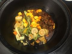 排骨土豆豆角玉米茄子南瓜铁锅炖-缘福乡村铁锅炖民宿(八达岭店)