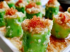 蒜蓉瑶柱蒸丝瓜-有璟阁港式餐厅(国贸商城店)
