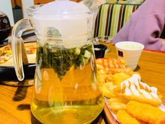 蜜桃乌龙（热）（可续壶）-意国小镇披萨牛排餐厅(万达广场店)