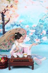 -后宫·古装汉服京剧儿童亲子全家福摄影