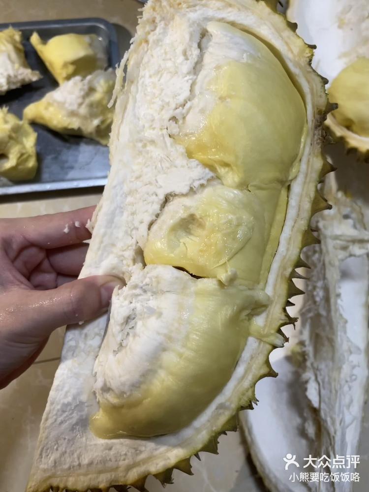 十斤超大榴莲开出46出肉率已开超饱满