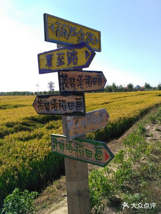 稻梦空间道路指示牌图片