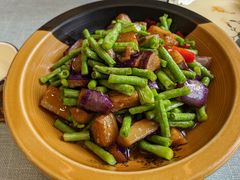 茄子烧豆角-大师傅金奖啤酒鱼(西街口总店)