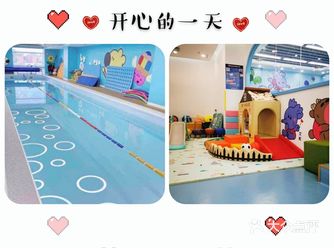 这家游泳馆虽然面积不大，但很宽敞明亮，看起来很整洁大