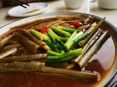 姜葱炒老蛏-鑫悦楼煎蟹·16年海鲜大排档