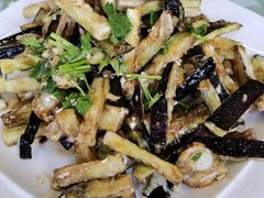 茄子拌扇贝-华圆美食