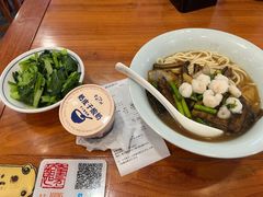 品奎元四宝之虾爆鳝面-奎元馆.百年奎元.非遗传承(西湖边的解放路店)