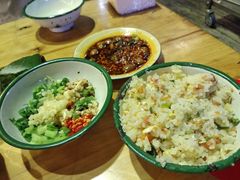 蛋炒饭-拈签一笑黄牛肉辣卤串串