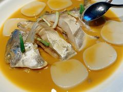 野生鲳鱼煮年糕-木守西溪溪隐餐厅