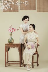 -时光纪亲子全家福照相馆(静安店母女写真父母纪念照)