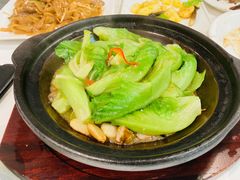 虾酱啫马兰生菜-十六台·经典广东菜(德外大街店)