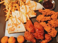 烤肉泡菜馅饼-包装马车·韩国料理·포장마차